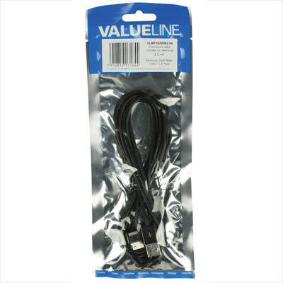 Cabo USB "A" Macho / Samsung Macho 30Pin 2mt (Tablet Galaxy)-Fichas e cabos-Valueline-Music Stage