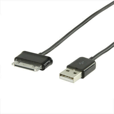Cabo USB "A" Macho / Samsung Macho 30Pin 2mt (Tablet Galaxy)-Fichas e cabos-Valueline-Music Stage