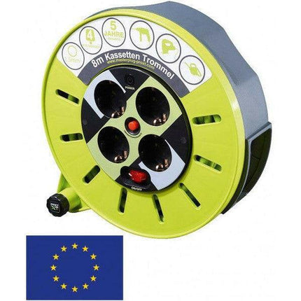 Enrolador de Cabo 4 Vias c / Protecção - 8m c / Interruptor-Electricidade-Masterplug-Music Stage
