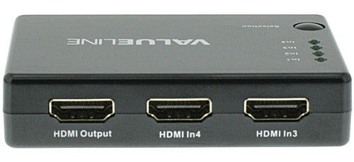 Comutador HDMI 4 Entradas / 1 Saída-Tv audio video-Valueline-Music Stage