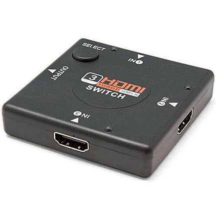 Comutador HDMI 3 Entradas / 1 Saída - c/ Pulsador-Tv audio video-SMI-Music Stage