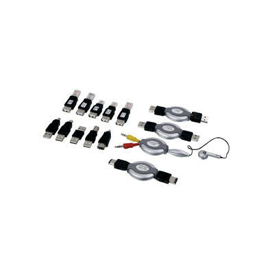 Adaptadores USB e Firewire c/ Auricular - 14 Peças-Informatica e Multimedia-Konig-Music Stage