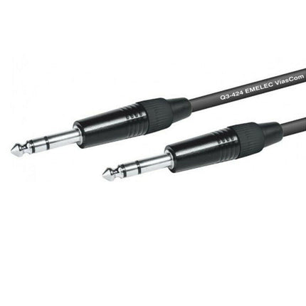 Cabo 6,35 Macho ST / 6,35 Macho ST 1mt-Cabos-Emelec-Music Stage