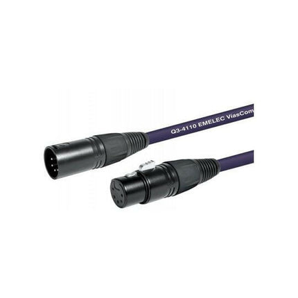 Cabo DMX XLR Macho 5 Pin / XLR Fêmea 5 Pin 5mt-Cabos-Emelec-Music Stage