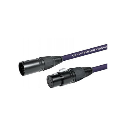Cabo DMX XLR Macho 5Pin / DMX XLR Fêmea 5Pin 3mt