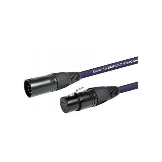 Cabo DMX XLR Macho 5Pin / DMX XLR Fêmea 5Pin 3mt