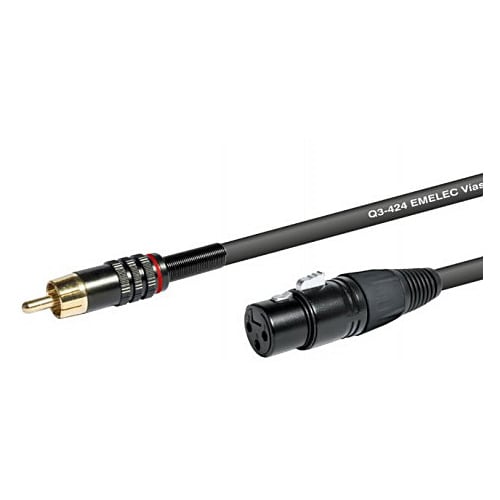 Cabo XLR Fêmea / RCA Macho 5mt