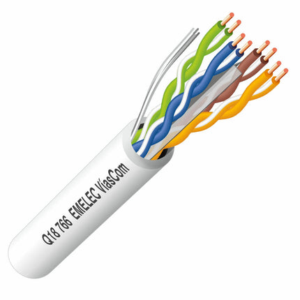 Cabo UTP Cat6 Rígido FRLSZH Branco 305m