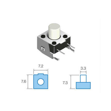 Pulsador DC 6,15mm - 12V - 50mA-Componentes eletronicos-SMI-Music Stage