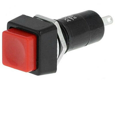 Interruptor Pressão 1 Circuito (I/0) Vermelho - Quadrado-Componentes eletronicos-SMI-Music Stage