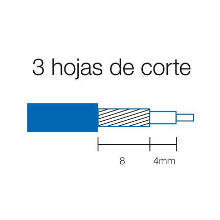 Descarnador p/ Cabo Coaxial-Apoio tacnicobricol-ProsKit-Music Stage