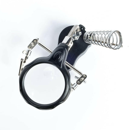 Suporte para Soldar c/ Garras + Lupa + Suporte Ferro Soldar-Ferramentas-SMI-Music Stage
