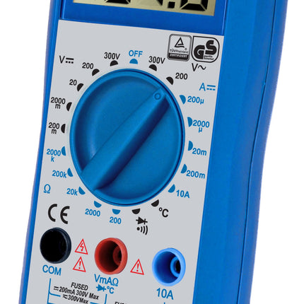 Multímetro Digital 300V AC/DC - 10A DC-Instrumentacao-PeakTech-Music Stage