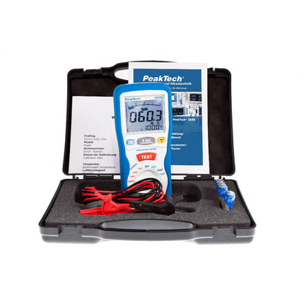 Medidor Isolamento 3 ½ Dígitos 125/250/500/1000V 4000Ohms-Instrumentacao-PeakTech-Music Stage