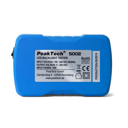 Testador LED / Backlight ~ 0 300V DC ~ Soft-Start-Instrumentacao-PeakTech-Music Stage