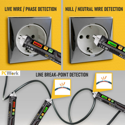 Detector Tensão CAT III 1000V-Instrumentacao-PCWork-Music Stage