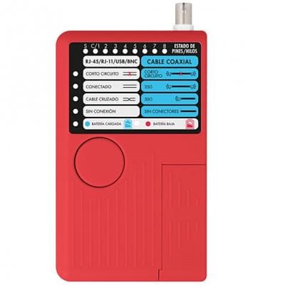 Testador de Cabos (RJ11, RJ12, RJ45, USB, BNC)-Instrumentacao-Nimo-Music Stage