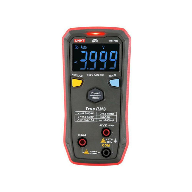 Multímetro Digital - 600V AC/DC - CAT III-Instrumentacao-UNI-T-Music Stage