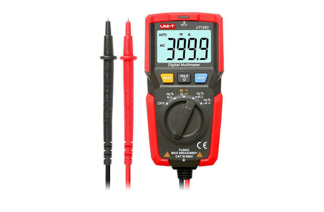 Multímetro Digital de Bolso - 600V AC/DC - CAT III-Instrumentacao-UNI-T-Music Stage