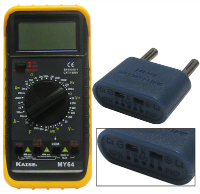 Multímetro Digital c/ Capacímetro + Temperatura-Instrumentacao-Kaise-Music Stage