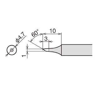 Ponta Ø1mm p/ RX802-Soldadura-Goot-Music Stage