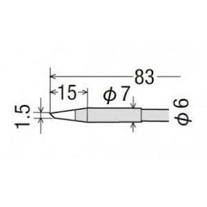 Ponta Ø1,5mm p/ KS80R-Soldadura-Goot-Music Stage