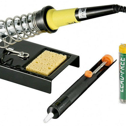 Kit Soldadura Ferro + Bomba + Suporte + Solda - 4 Peças-Soldadura-Fixpoint-Music Stage