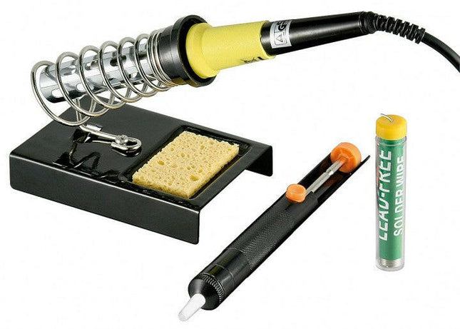 Kit Soldadura Ferro + Bomba + Suporte + Solda - 4 Peças-Soldadura-Fixpoint-Music Stage