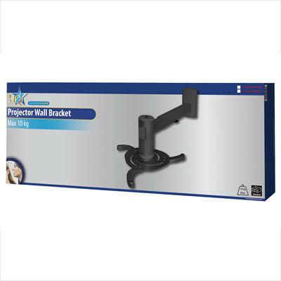 Suporte Projector Parede 49 a 65cm 10Kg - Prata-Tv audio video-HQ-Music Stage