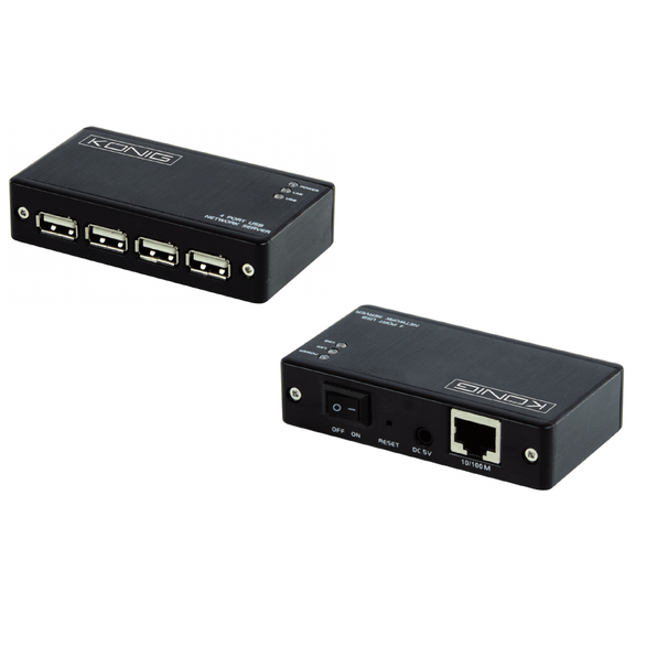 Conversor RJ45 / USB - 4 Portas-Informatica e Multimedia-Konig-Music Stage