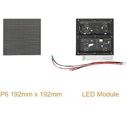 Módulo P6 RGB 192x192 Full Color c/ Cabos+Imans p/ Exterior-Informatica e Multimedia-SMI-Music Stage