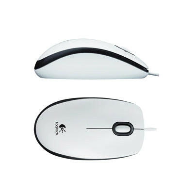 Rato Óptico USB Logitech M100 - Branco-Informatica e Multimedia-Logitech-Music Stage