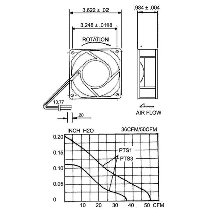 Ventilador DC12V - 92x92x25mm-Componentes eletronicos-Luft-Music Stage