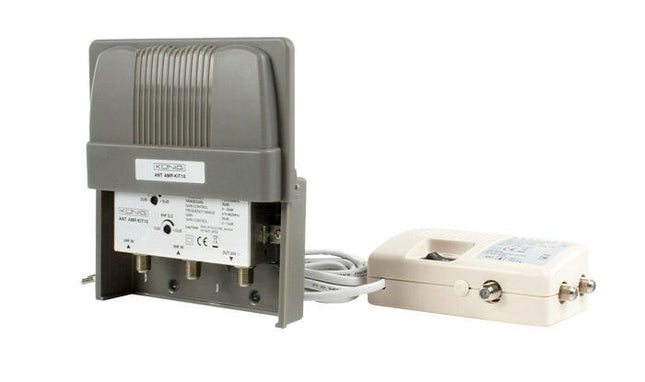 Amplificador+Transformador p/ Antena Terrestre VHF28dB+UHF35dB-Tv audio video-Nedis-Music Stage