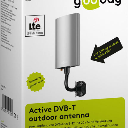 Antena TV Exterior Amplificada 16dB-Tv audio video-Goobay-Music Stage