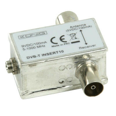 Transformador para Antena Amplificada DC5V 100mA-Tv audio video-Konig-Music Stage