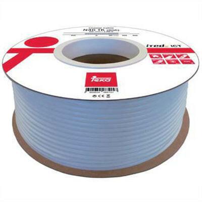 Cabo Coaxial RG6 Ø6,0mm Branco 100mt - Bobine-Fichas e cabos-Teka-Music Stage