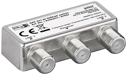 Comutador Diseqc 2.0 - 2 Entradas / 1 Saída-Tv audio video-Goobay-Music Stage