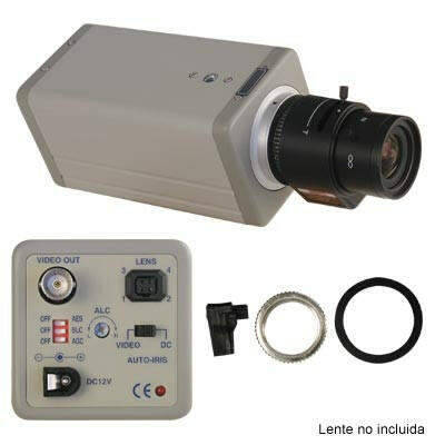 Câmara Vigilância Côres CCD 420TVL - s/ Lente-Vigilancia e Seguranca-Zodiac-Music Stage