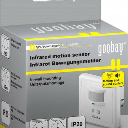 Detector de Movimento Tipo Tomada - Embutir-Vigilancia e Seguranca-Goobay-Music Stage
