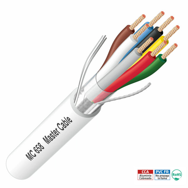 Cabo Intercomunicador Trançado Blindado 0,50mm²-Fichas e cabos-MasterCable-Music Stage