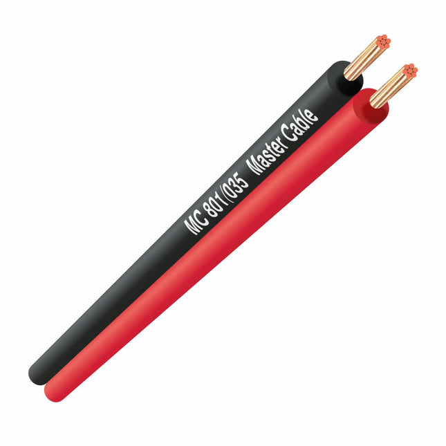 Cabo Coluna 2×1,5mm² Preto/Vermelho 100mt-Fichas e cabos-MasterCable-Music Stage