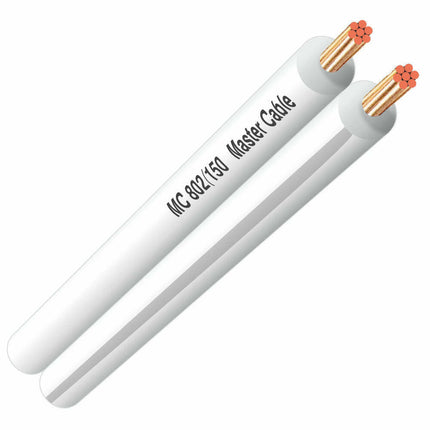 Cabo Coluna 2x1,5mm² Branco 100mt-Fichas e cabos-MasterCable-Music Stage