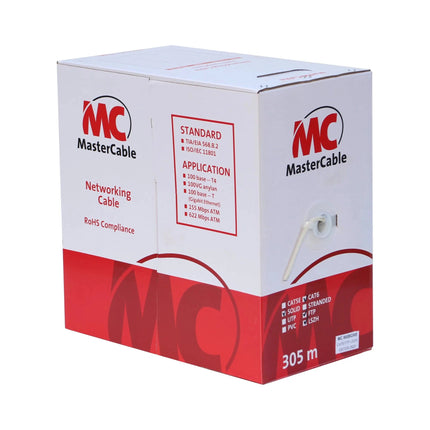 Cabo FTP Cat6 Rígido LSZH Branco 305m-Fichas e cabos-Emelec-Music Stage