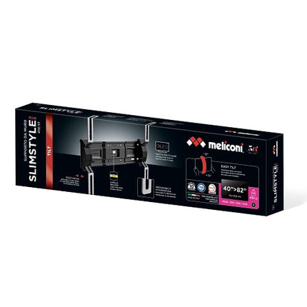 Suporte LCD/LED 50-82" Inclinável Vesa máx 600 Preto 600ST-Tv audio e video-Meliconi-Music Stage