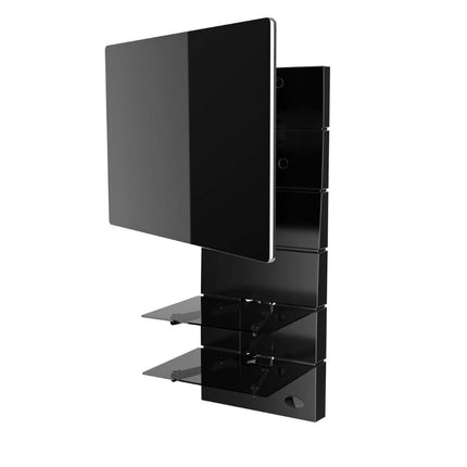 Suporte TV GHOST DESIGN 3500 ROTATION Preto Matt-Suportes av-Meliconi-Music Stage