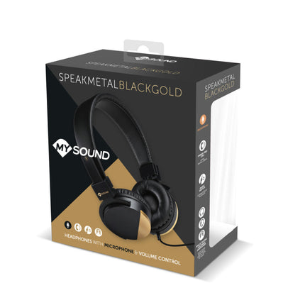 Auscultadores Ficha 3,5 Preto - SPEAK METAL-Som e luz-Meliconi-Music Stage