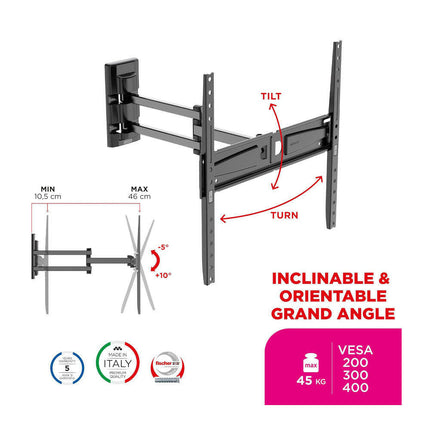 Suporte LCD/LED 40-65" Vesa 200-300-400 FDR400-Tv audio e video-Meliconi-Music Stage