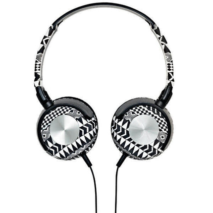 Auscultadores Ficha 3,5 4 Pinos c/ Micro Preto/Branco -Style-Som e luz-Meliconi-Music Stage
