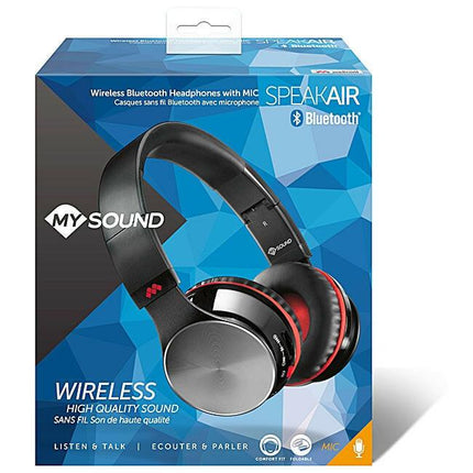 Auscultadores Bluetooth Preto/Vermelho - Speak Air-Som e luz-Meliconi-Music Stage
